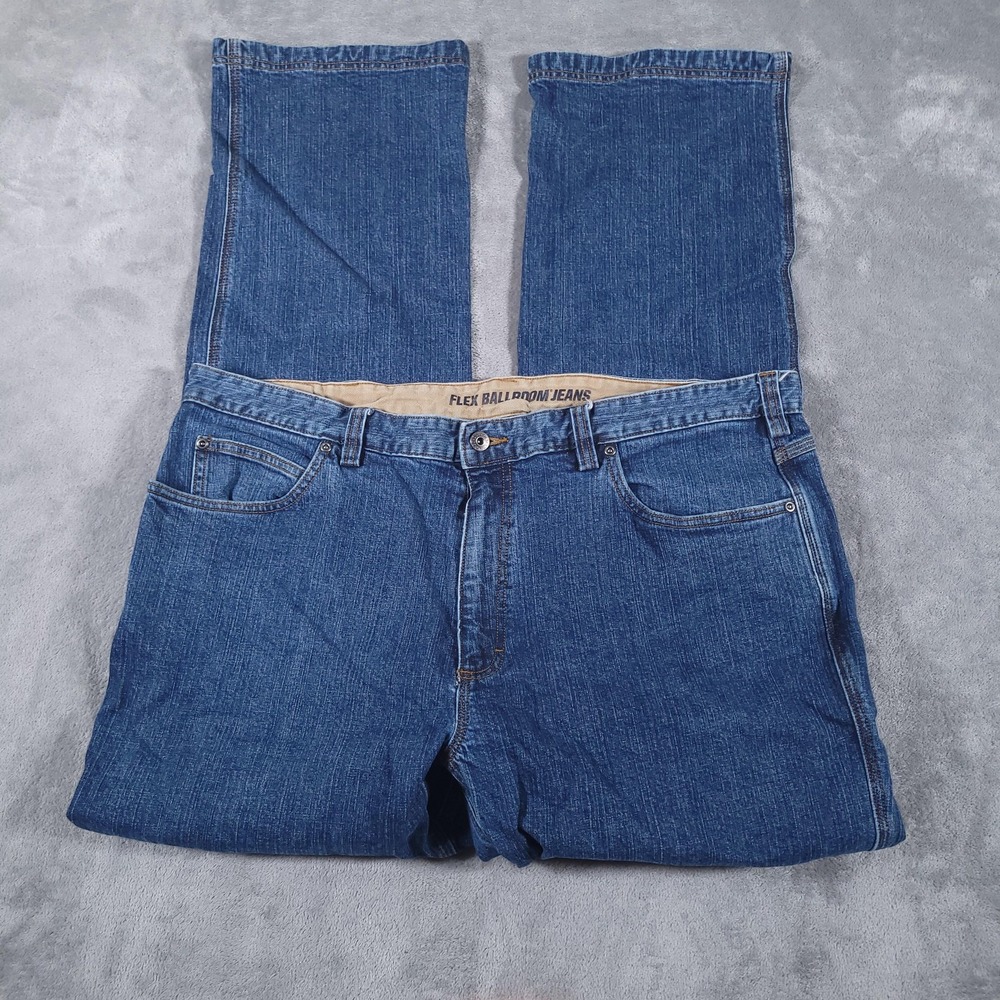 Duluth Trading Jeans Mens 42x34 (Fits 40 x 33) Flex Ballroom Relaxed Denim Pants